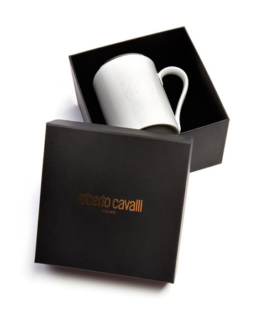 Kubek Roberto Cavalli Lizzard Platin Luxury Box