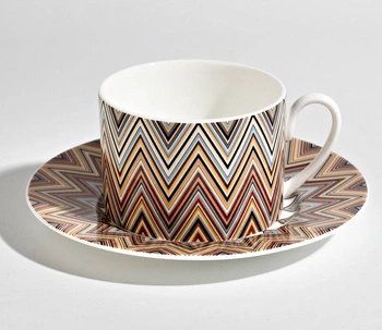 Filiżanka do herbaty Missoni Zig Zag Jarris 148, zestaw 6 szt. Luxury Box