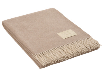 Koc kaszmirowy Eskimo Switzerland Mira Natté H4421-210 130x180 Beige