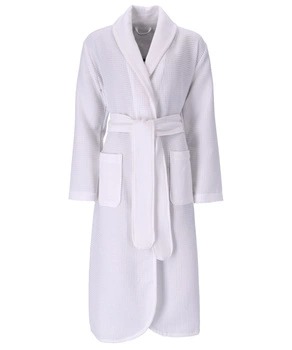 Szlafrok damski z szalem Vossen Catania 0300 White