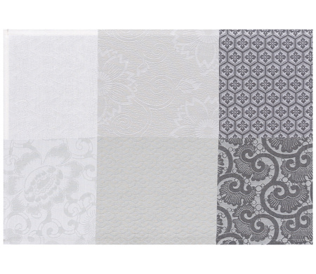 Podkładki na stół Le Jacquard Français Fleurs de Kyoto Brume 4 szt.