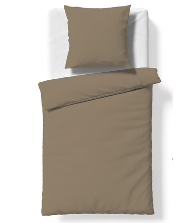 Pościel satyna bawełniana Fleuresse Colours 9100-8031 Espresso 