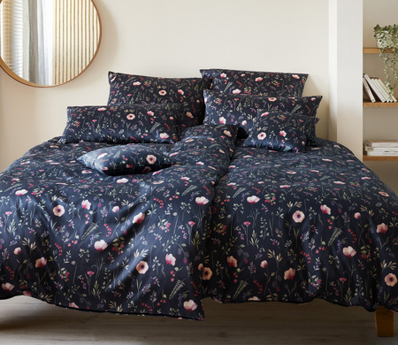 Pościel satyna bawełniana Elegante Sorbet 24555-2 Nachtblau
