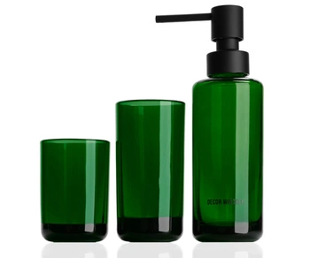 DECOR WALTHER POP UP dozownik do mydła + 2 kubki zielony