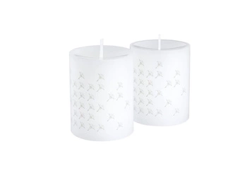 JOOP! świeca Faded Cornflower 8x10 2 szt. white