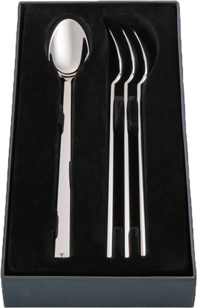 Łyżeczki do latte macchiato JOOP! Dining Glamour 4 szt. stal polerowana