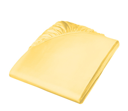 Prześcieradło satynowe z gumką Fleuresse Colours 9100-2006 Żółty