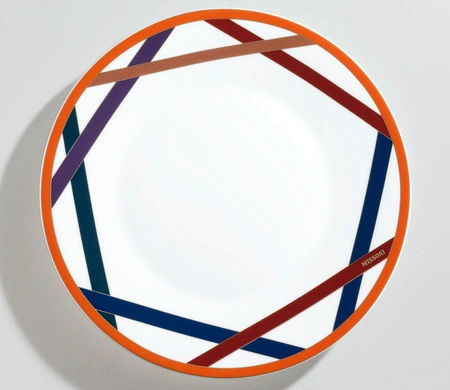 Talerz obiadowy Missoni Nastri Multicolor, zestaw 2 szt.