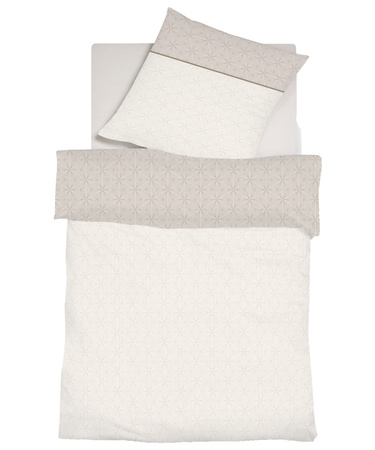 Pościel mako-adamaszek Fleuresse Black Premium 488296-7 Creme-Sand