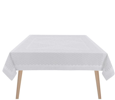 Obrus bawełniany Le Jacquard Français Club Albâtre