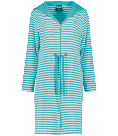 Szlafrok damski zapinany na zamek Cawö 834-47 Turkis XS-XL