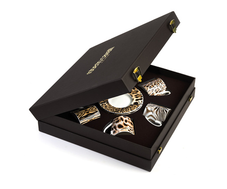 Filiżanka do kawy Roberto Cavalli Africa, zestaw 6 szt. Luxury Box