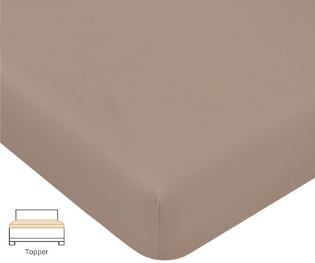 Prześcieradło na topper Formesse Bella Donna Jersey La Piccola 126 Trufla