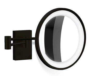 Lusterko kosmetyczne ścienne Decor Walther BS 40 LED czarny / mat