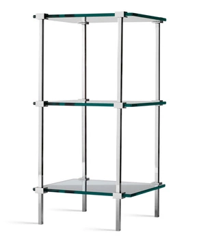 DECOR WALTHER T 11 regał szklany chrom/szkło