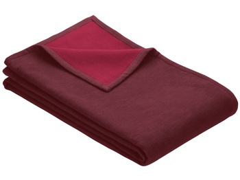 Koc bawełniany Ibena Stockholm 1990-488 140x200 czerwony