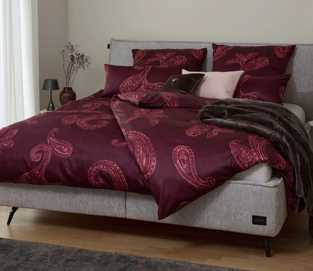 Pościel satyna bawełniana JOOP! Paisley 4120-01 Rouge