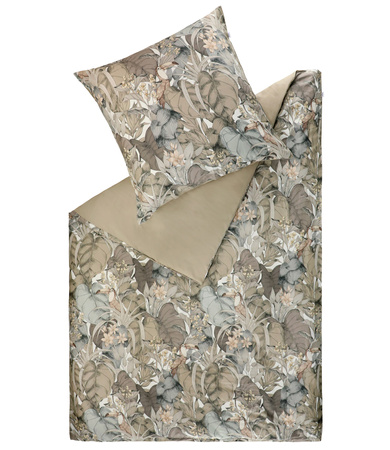 Pościel satyna bawełniana Schöner Wohen Toucan 77331-035 Beige