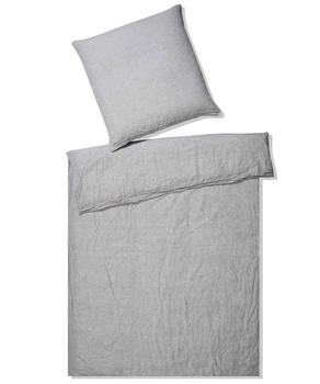 Pościel lniana Elegante Breeze 7038-9 jasny szary