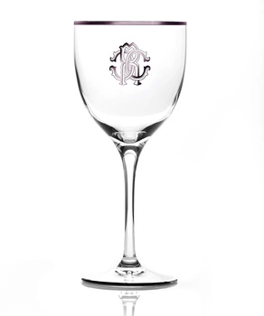 Kieliszek do wody Roberto Cavalli Monogramma Platin, zestaw 6 szt.