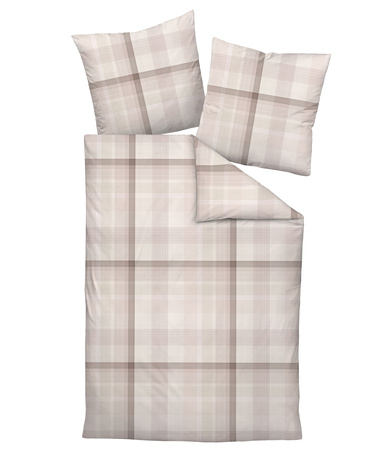 Pościel jersey Janine Carmen S 55122-07 Natur Mocha Silber 