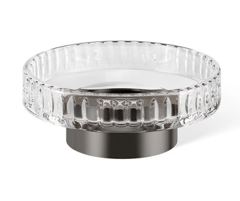 DECOR WALTHER CENTURY STS mydelniczka kryształ szlifowany / ciemny metal