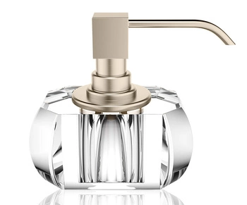 DECOR WALTHER KRISTALL KR SSP dozownik mydła przezroczysty / nikiel mat