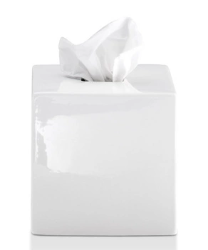 DECOR WALTHER KB 89 pudełko na chusteczki kwadratowe ceramiczne białe