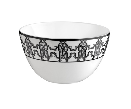 Miseczka do ryżu Roberto Cavalli Monogram Black, zestaw 6 szt.