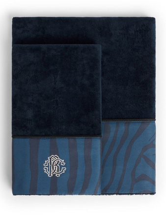 Ręcznik Roberto Cavalli Home Macro Zebrage 111 blue