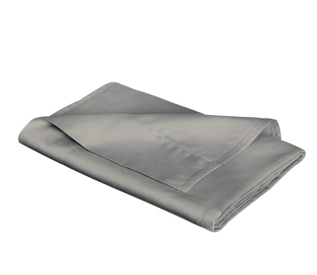 Prześcieradło satynowe bez gumki Fleuresse Colours 9100-9039 Stalowa Szarość