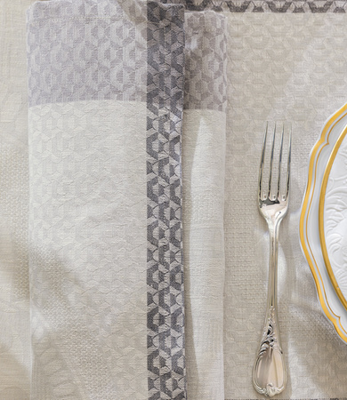 Serwetki lniane Le Jacquard Français Évasion Céleste Carrare 4 szt.