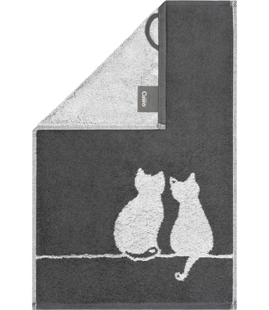 Ręcznik Cawö Cute Cats 6263-77 Platin / Basalt