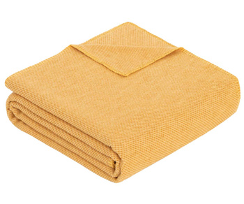 Koc bawełniany Ibena Charlotte 2650-900 140x200 żółty