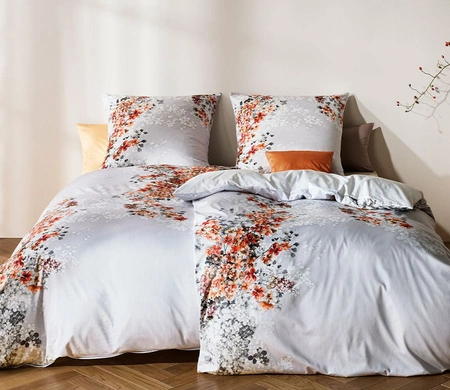 Pościel satyna szwajcarska Fleuresse Black Premium 534509-7 Silber