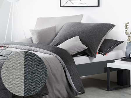 Pościel flanelowa Fleuresse 604158-0111 Graphite