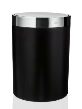 JOOP! Chromeline Black kosz na śmieci z klapką chrom/czarny