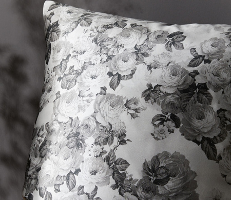 Pościel satyna szwajcarska Fleuresse Black Premium 534420-1 White
