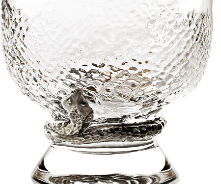 Szklanka Old Fashion Roberto Cavalli Python Platin, zestaw 2 szt. Luxury Box