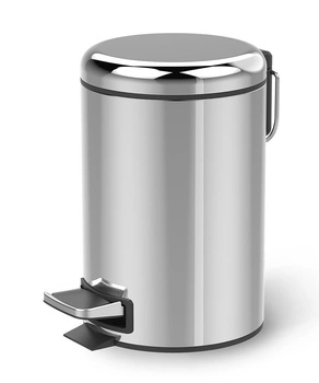 DECOR WALTHER TE 35 kosz z pedałem stal polerowana