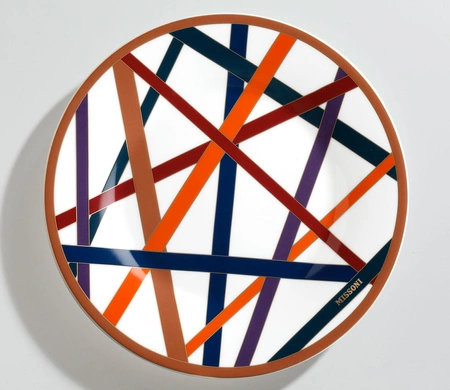 Talerz deserowy Missoni Nastri Multicolor, zestaw 2 szt.