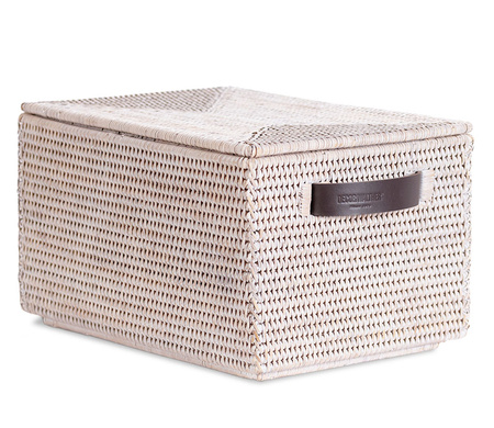 Pojemnik z przykrywką Decor Walther BASKET BOX rattan jasny