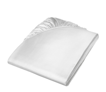 Prześcieradło satynowe z gumką Fleuresse Colours 9100-1000 Biały