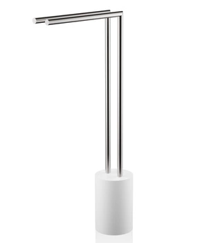 DECOR WALTHER STONE HT 2 stojak na ręczniki biały/stal mat