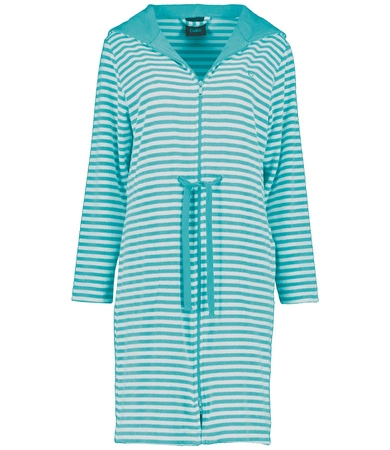Szlafrok damski zapinany na zamek Cawö 834-47 Turkis XS-XL