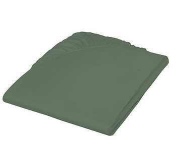 Prześcieradło satynowe z gumką Fleuresse Colours 9100-7057 Szałwia