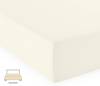 Prześcieradło jersey Fleuresse Comfort 1117-1109 Naturalny Biały