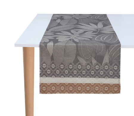 Bieżnik bawełniany Le Jacquard Français Nature Sauvage Elephant