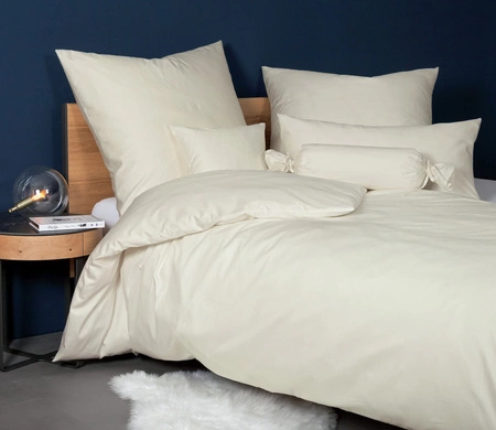 Pościel jednobarwna mako-satyna Janine Colors 31001-09 Ecru