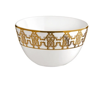Miseczka do ryżu Roberto Cavalli Monogram Gold, zestaw 6 szt.